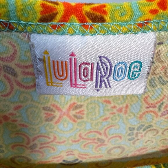 LuLaRoe Irma Womens Size Small Hi-Lo Patterned Top - Picture 5 of 6